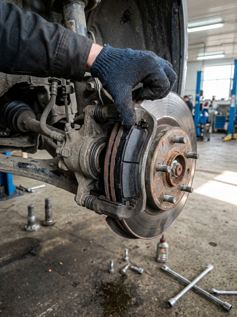 new brake pads installation