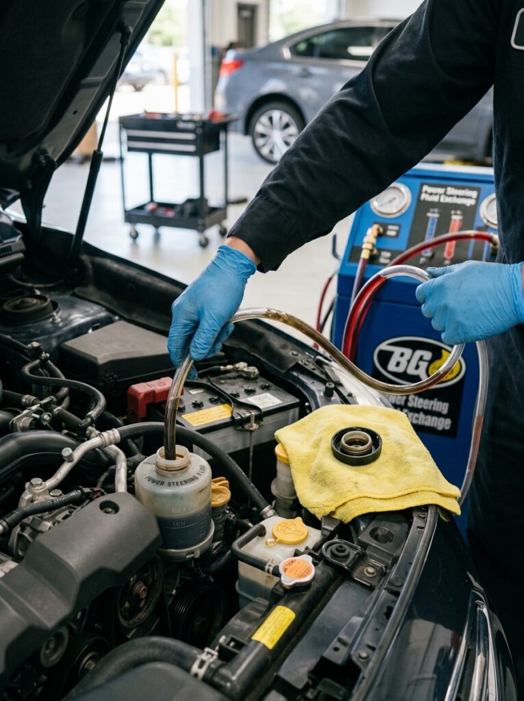 steering fluid replacement