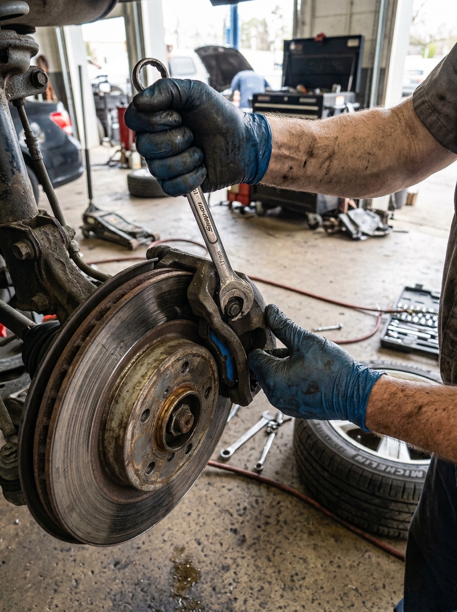 car brake inspection