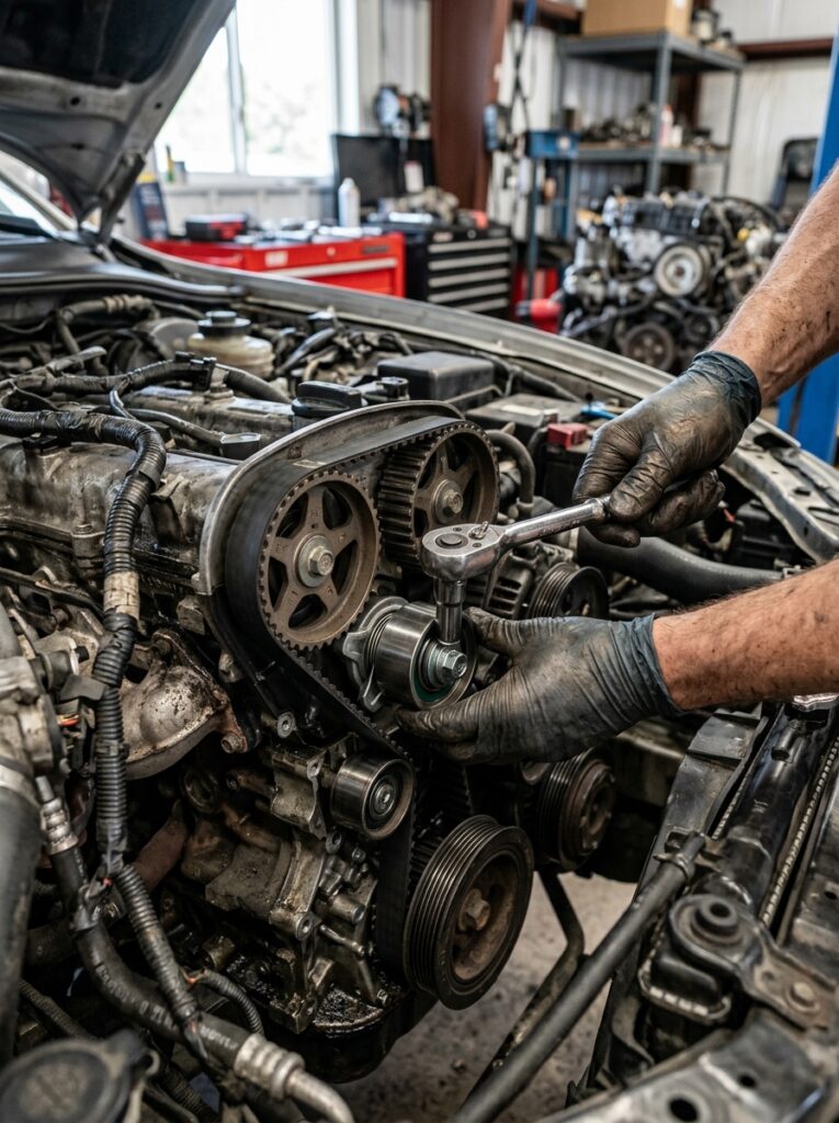 timing belt tensioner replacement